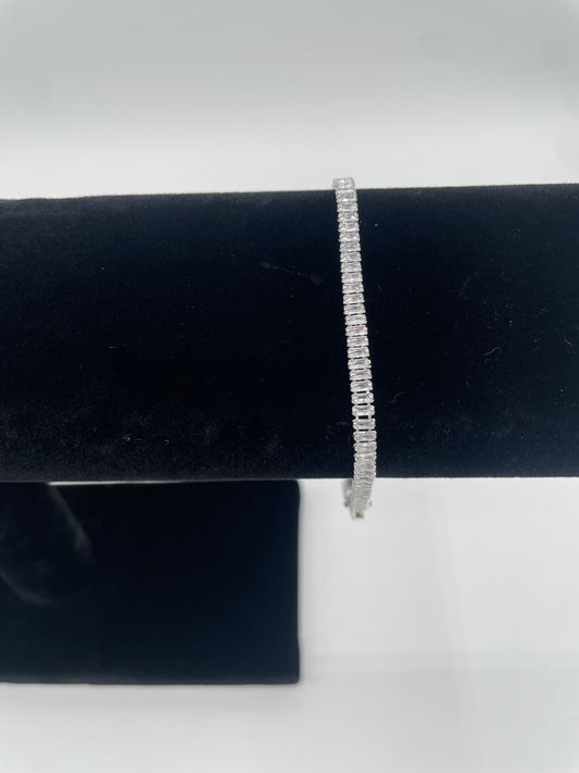 SILVER | TENNIS BRACLET